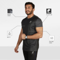 Hybron Shirt Gym Shirts For Men Short Sleeves Tshirt Round Neck Sports T-shirt Workout Gear Men Summer Jogging Running T-Shirt. 