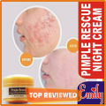 Malamah Dr Blush Pimple Rescue Daily Night Cream AntiAcnes & Anti Pimple Cream (4 DAYS EFFECTIVE) 56g. 