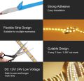 1 Meter DC 5V/12V/24V Waterproof Flexible LED Strip Light Cold Light Warm Light Self Adhesive Imported Wholesale. 