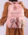 Student College School Backpack bow and bunny backpack with free stickers. 