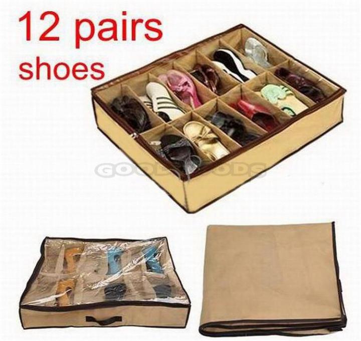 Shoe%20Box%2012%20Pocket%20Under%20Bed%20Foldable%20Container%20Storage%20Organizer%20-%20Image%202