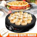 1000W ELECTRIC PANCAKE MACHINE NONSTICK CREPE MAKER ADJUSTABLE TEMPERATURE CONTROL BARBECUE MACHINE. 
