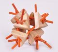 12-piece Sticks 3D Wooden Interlocking Brain Teaser Puzzles Desk Office Game Toy For Adults Kids Best Gifts. 