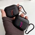Japan JDM Sports Car With Hook For Airpod Pro 3 Pro2 Black Protective Cover Silicone Case for Apple Airpods 2 1 Earphone Cases. 