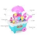 Goglor Children's candy trolleys supermarket cash register set fruit and vegetable toys. 