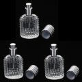 3pcs Crystal Glass Pineapple Design Empty Refillable Perfume Fragrance Spray Bottle Travel Size. 