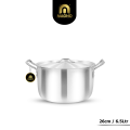"Magno Baby 5 Pcs Cookware Set | Pure Aluminum Cooking Pots | 20cm to 28cm | High Quality Kitchen Set. 