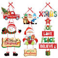 Merry Christmas Decor Door Decorations For Christmas Santa Claus Decorations New Year Party Pendants Christmas Door Hanger. 