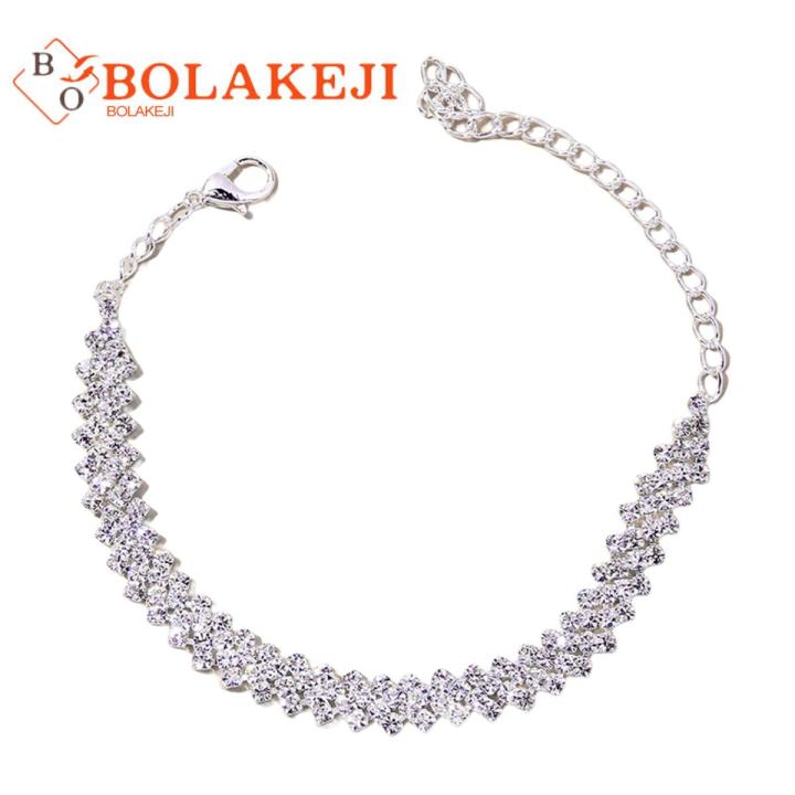 Ankle Bracelet Personality Dainty Shiny Rhinestone Anklet
