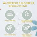 Fridge Dust Cover Waterproof Refrigerator Dustproof Cover with 6 Pocket Household Freezer Top Hanging Bag Fridge Storage Bag Organizer. 
