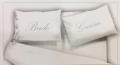 Writing Pillow Covers- Words on Pillows- White. 