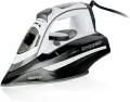 Geepas Steam Iron - 2 in 1 Dry & Steam Iron with Ceramic Soleplate – Adjustable Temperature Control – Dry Ironing, Spray Function & Burst of Steam - 400 ml Water Tank, Anti-Drip, 3000 Watts ( 2 years Warranty ). 