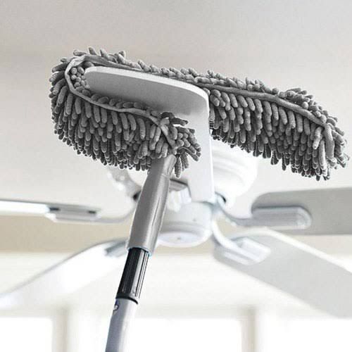 Flexible Microfiber Cleaning Duster Brush| Feather Magic Dust Cleaner with Extendable Rod for Ceiling Fan Home Office Car Cleaning Tools (Multi Color)