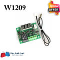 W1209 Temperature Controller DC 12V LED Display Red Digital Thermostat Module with Waterproof NTC Probe egg icubator. 