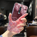 For OPPO Reno2 F Back Cover Luxury Shiny Glitter Gold Foil Space Starry Cases Clear Soft Silicone Bumper Full Protection Mobile Phone Case for Girls Boy. 