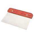 Putty Scraper 8" Rectangle Large Metal Stiff Putty Knives with Wooden Handle for Taping Paint Wall Floor Tile. 