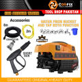 COOFIX 1400W High Pressure Washer, Pure Copper - Water From Bucket and Tap Both Function - بالٹی سے بھی پانی لے گا. 