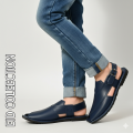 Elegant Men Casual Sandals with Velcro Closure EU42 - Comfortable Breathable Leather Flip Flops boys.. 