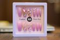 Glamorous 5D Artificial 12 pcs Fancy nails For Girls, Pearl and Sequined nail tips, Decorative and High-end artificial nails, Self Adhesive/ Stick On and easy to use, Reusable more then 10 times In Amazing and Dynamic Shades.. 