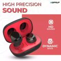 Newmine Wireless Bluetooth Airpods Stereo Earbuds for All Cell Phones Transparent TPU Protective Case. 