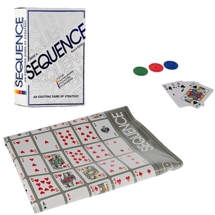 Sequence Strategy Board Game - (Plastic Mat Edition)