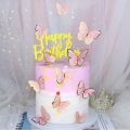 Set of 11PCS Butterfly Cake Topper Birthday Cake Decoration for Girls and Women. 