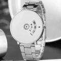 Black & White Stainless Steel Casual Watch for Man SMART Quartz Watches for Boys & Men New Fashion Wrist watch. 