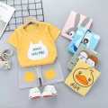 T Shirt And Shorts Pant For Kids Baby Boys And Girls Round Neck Short Sleeves Tee Tops Cloths Sets Dresses Outfit. 