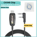 Baofeng CH340 Chip USB Programming Cable Driver Free Support Win11 For UV-25Pro UV-17Pro GPS Quansheng UV-K6 UV-K5 Walkie Talkie. 