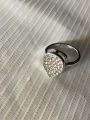 Pearl Diamond Ring Classic Design Gold and Silver Plated. 