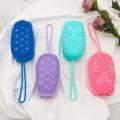 Silicone Body Scrubber Bath Sponge - 2 in 1 Exfoliating Body Brush Loofah Shower Sponge for Women Men and kids. 