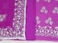Very Pretty Pure Chiffon Phalsa Colour 4 Pieces Suit. 
