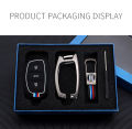 Hyundai Tucson / Elantra GLS Leather Alloy Metal Key Fob Cover Waterproof Protective Key Case- Stylish- Hot Selling- Gun Metal. 
