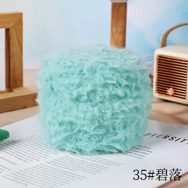 1%20Skein%2050g%20eacSky%20color%20Faux%20Fur%20Yarn%20Chunky%20Yarn%20Super%20Soft%20Fuzzy%20Fluffy%20Yarn%20Eyelash%20Yarn%20for%20DIY%20Crochet%20Knitting%20Projects%20-%20Image%207
