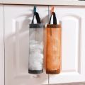 [Featured] Kitchen Plastic Mesh Dispenser Organizer Trash Bags/Wall Mounted Reusable Hanging Trash Bag Dispenser Storage Pouch. 