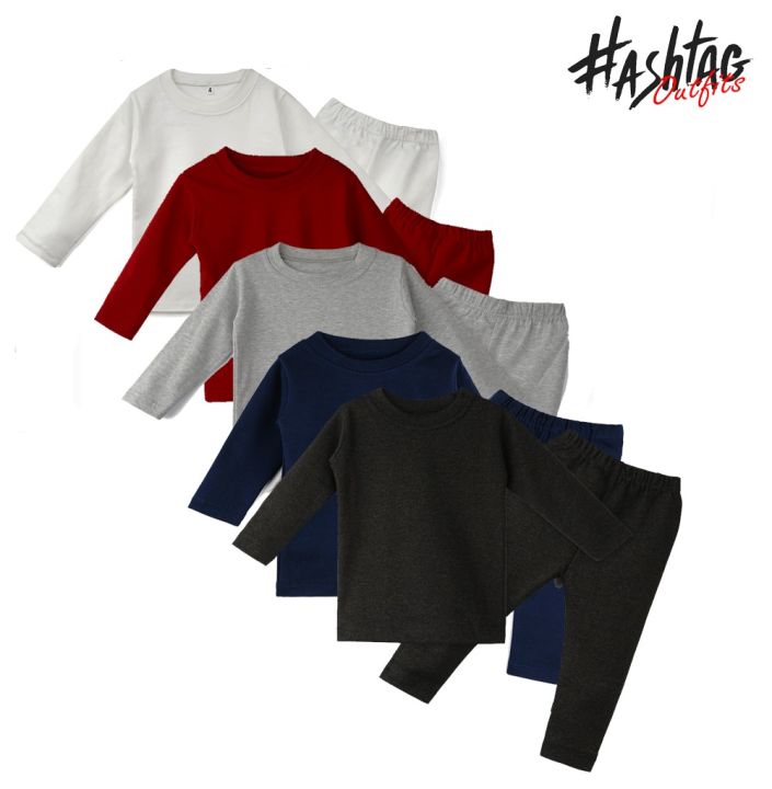 Hashtag Outfit Pack of Full sleeves tshirt trouser for kids Baby Girl 