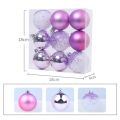 18 PCS Christmas Ball Ornaments Xmas Tree Decorations Hang Balls for Home Year Party Decor, Purple &. 