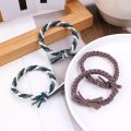 Mixed Color Weave Elastic Rubber Band Ponytail Holder Women Girls Twist Braid Hair Band New Fashion Hair Ties Hair Accessories. 