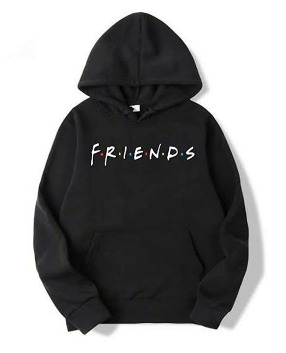 BLACK FRIENDS HOODIE FOR MEN