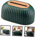 Scandinavian Spring Lift Tissue Box Dispenser – Large Capacity Napkin & Paper Holder for Home & Office Organization KS. 