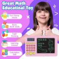2 in 1 LCD Ruffpad Writing and Calculator Tablet with Pen for Early Educational Math Learning Games Drawing Tablet , Birthday Gifts for Boys Girls Diwali Gifts (Multicolor). 