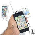 New Generation i-phone Walkie-Talkie Large Button Set of 2 Upto 6 Meters Range Noise Reduction Radio Play Pair Toy Set For Kids - Each Size Approx. 5 Inches - Battery Operated - Black and White. 