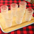 Elegant Frosted Aura Glass Set - Pack of 6. 