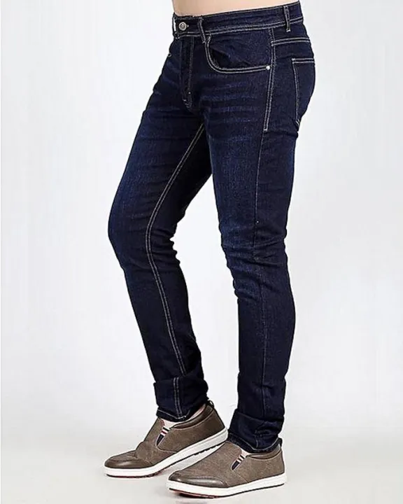 Straight%20Stretch%20Blue%20Jeans%20For%20Men%20-%20Image%204