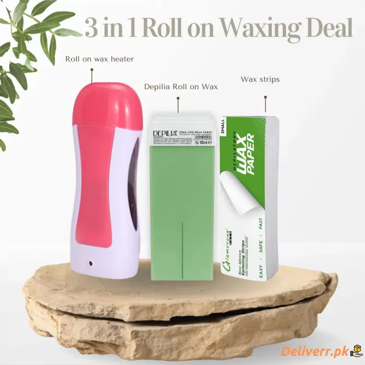 3%20in%201%20Depilatory%20Wax%20Roll%20On%20Heater%20With%20Epilator%20Machine,%20Wax%20Refill%20And%20Strips%20-%20Image%203