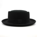 Fedoras Hats Men's Vintage Felt Wide Brim Bucket Hats Man Fedora Hats. 