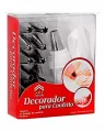 Cakeware 15 Piece Cake Decorating Set Frosting Icing Piping Bag Tips With Steel Nozzles. 