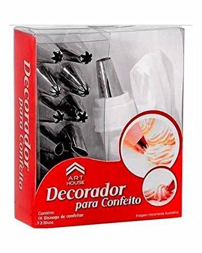Cakeware 15 Piece Cake Decorating Set Frosting Icing Piping Bag Tips With Steel Nozzles