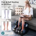 Foot And Calf Massager - Leg Massager - Foot Massager Foot and Calf Massager w/Adjustable Tilt Base, Kneading, Heat, Vibration, Timer, LCD Screen, , Electric Feet Massage for Blood Circulation, Pain Relief, Plantar Fasciitis. 