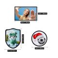 30Pc Sublimation Patches Fabric Iron-on Blank Patches 3 Shapes Repair Patches Sublimation Blank Hat Patch for DIY Crafts. 